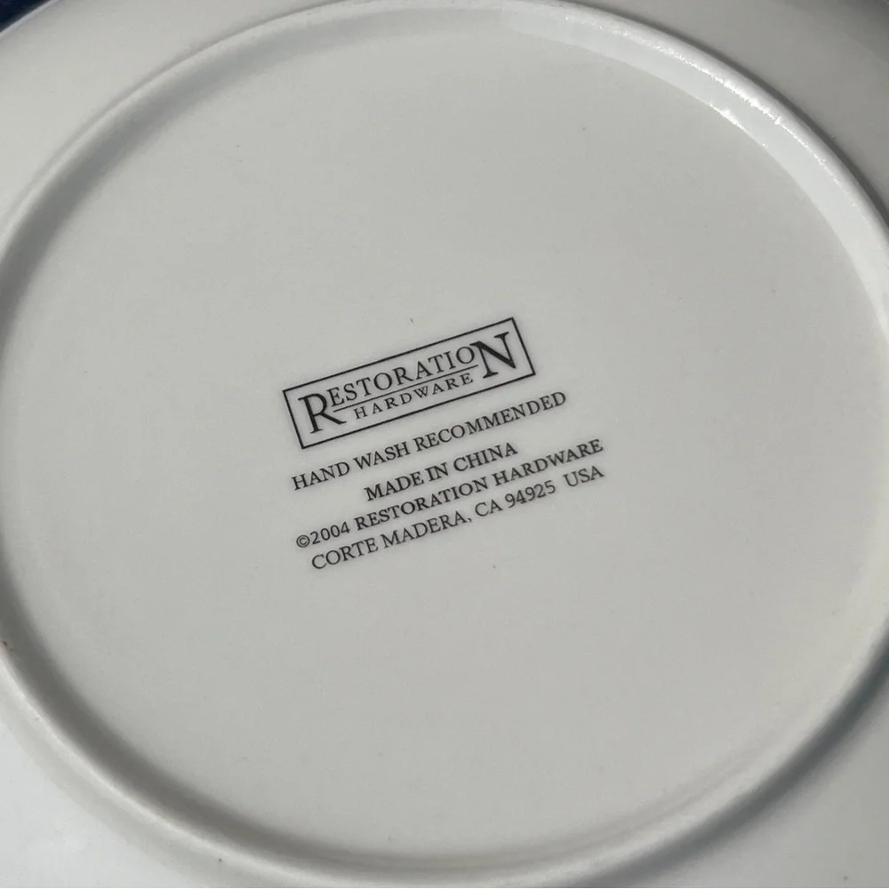 Restoration hardware Set 4 Christmas Holiday Gold Pear Plates